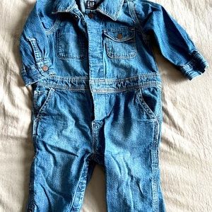 Babygap Denim Mechanic’s Suit 18-24m
